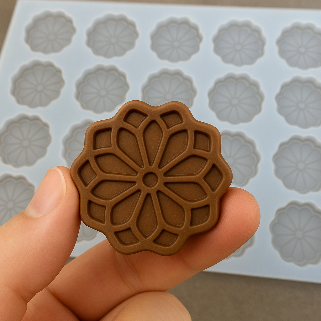Custom Chocolate Silicone Mold – Personalized Candy Topper