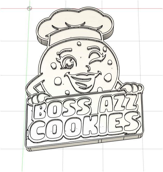 Custom Chocolate Mold Ø40 mm – Logo & Character Silhouette