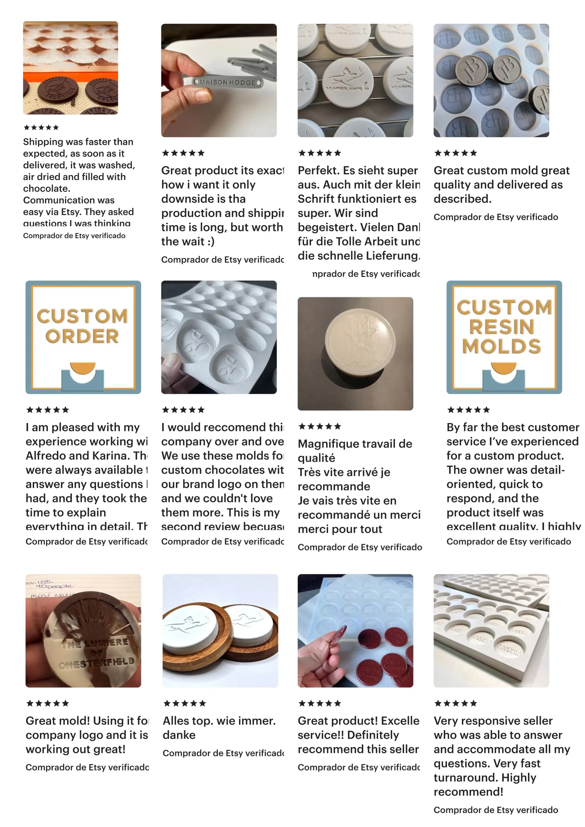 Etsy customer reviews of https://moldesilicona.shop/