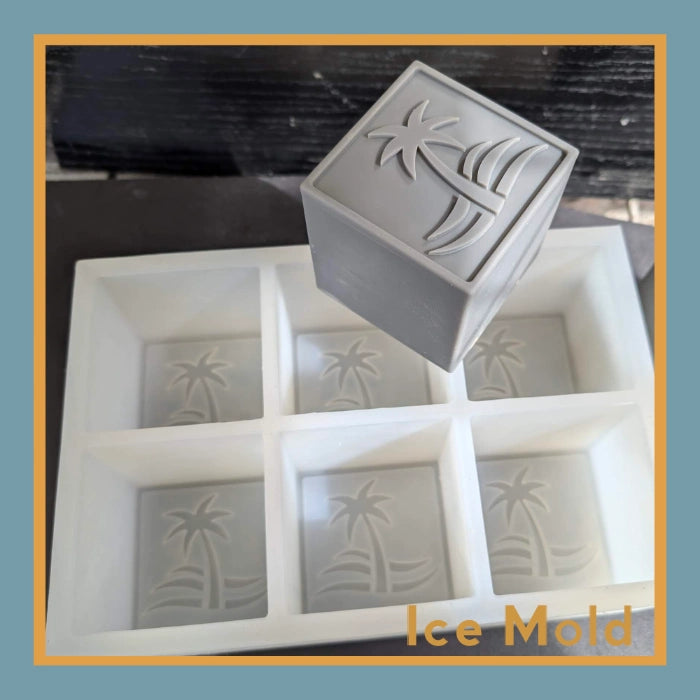 Personalized Silicone Whiskey Ice Cube Mold – 6 Cavities