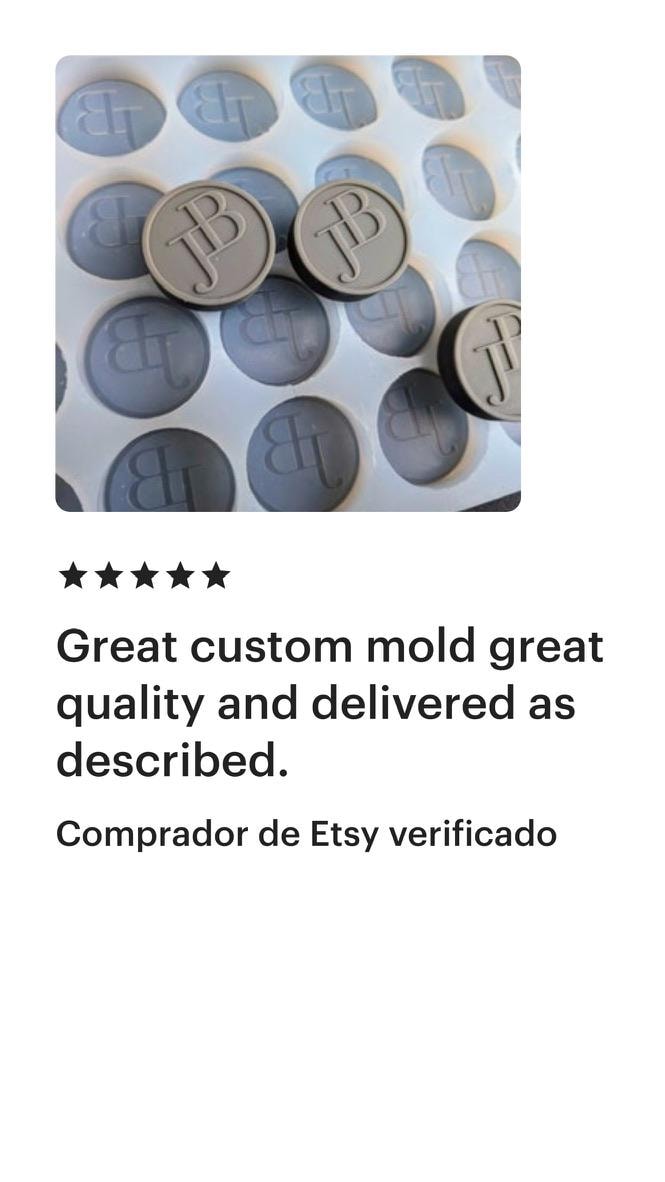 Costumized mold circular logo, Soap mold, Premium silicone